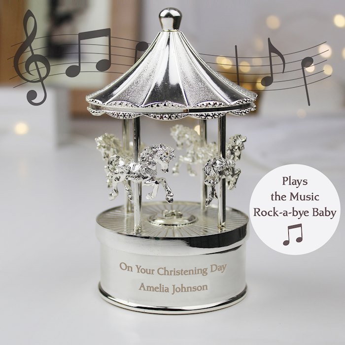 Personalised Musical Carousel Ornament