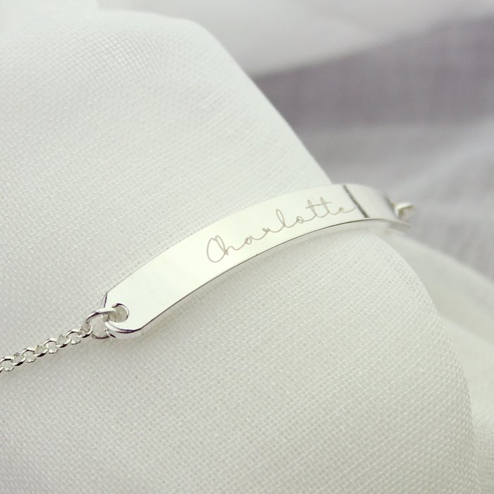 Personalised 40th Birthday Bracelet - 4 Links for 4 Decades - Silver L –  Honey Willow - handmade jewellery