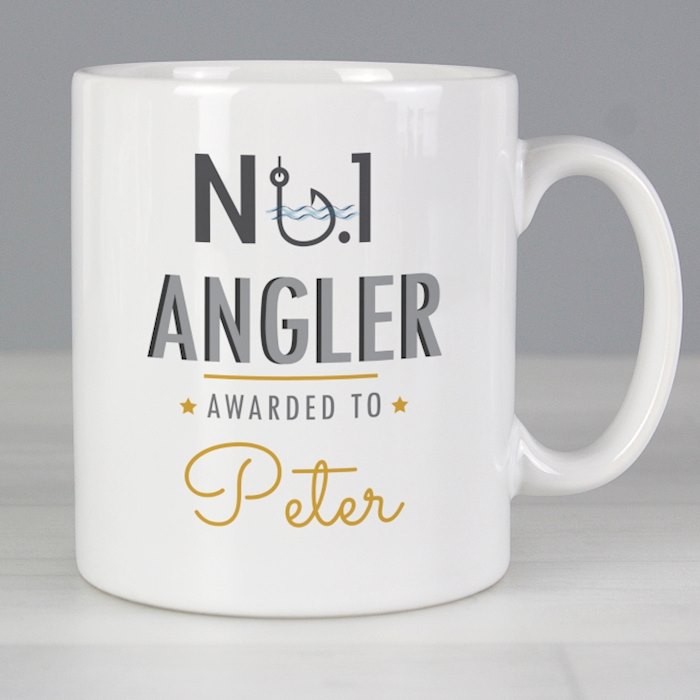 Personalised No.1 Angler Mug