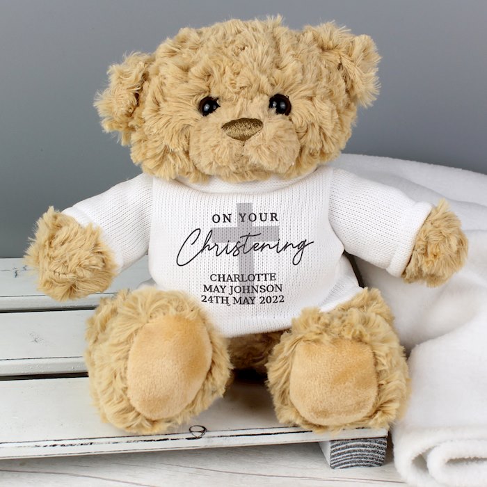 Personalised On Your Christening Teddy Bear | SpecialMoment.co.uk