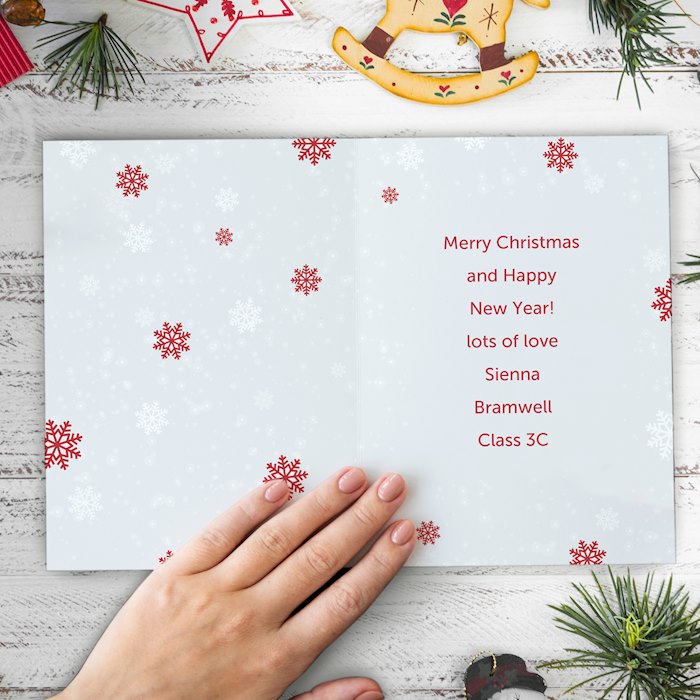 Personalised Pack of 10 Christmas Cards - Santa | SpecialMoment.co.uk