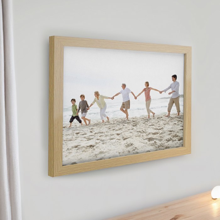 Personalised Photo Upload Oak Poster Frame | SpecialMoment.co.uk