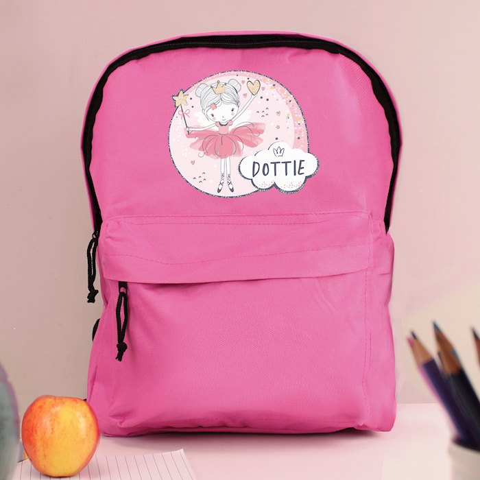 Personalised Princess Ballerina Backpack