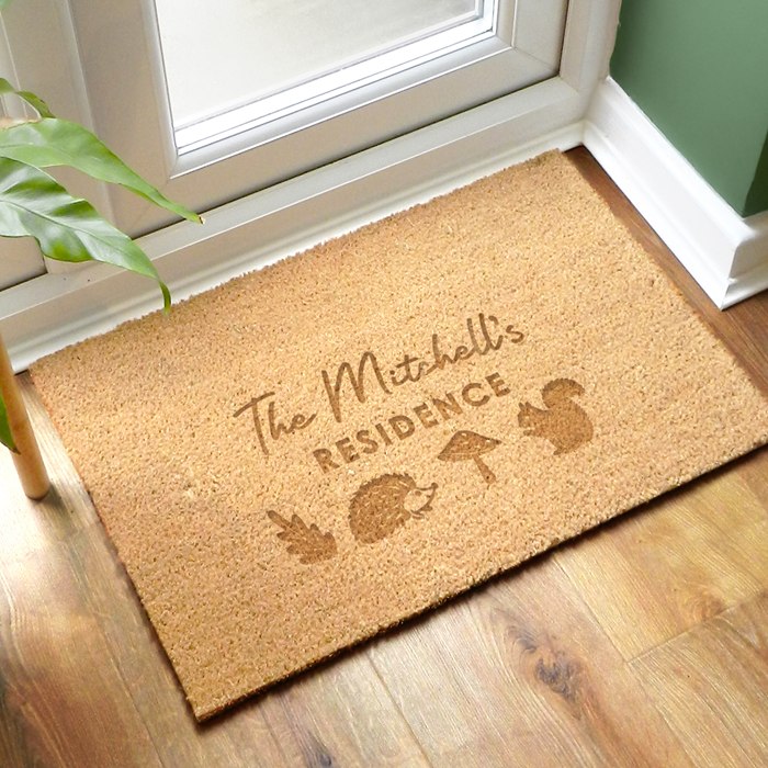 Personalised Pumpkin Rectangle Doormat