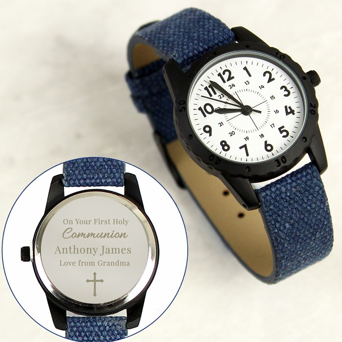 Personalised Religious Blue Watch