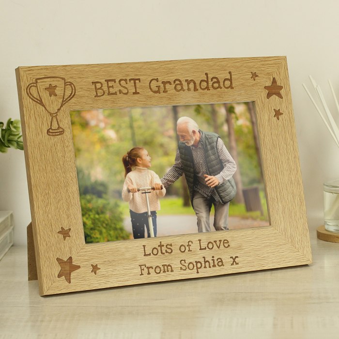 Personalised Simply The Best 6x4 Landscape Wooden Photo Frame