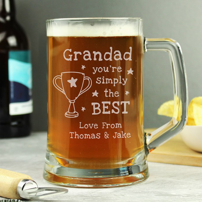 Personalised Simply The Best Pint Tankard
