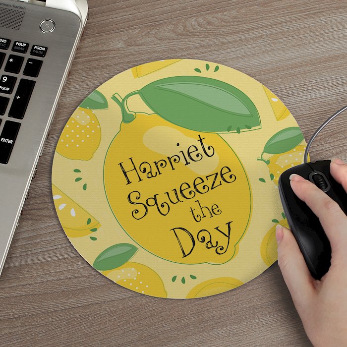 Personalised Squeeze the Day Mouse Mat