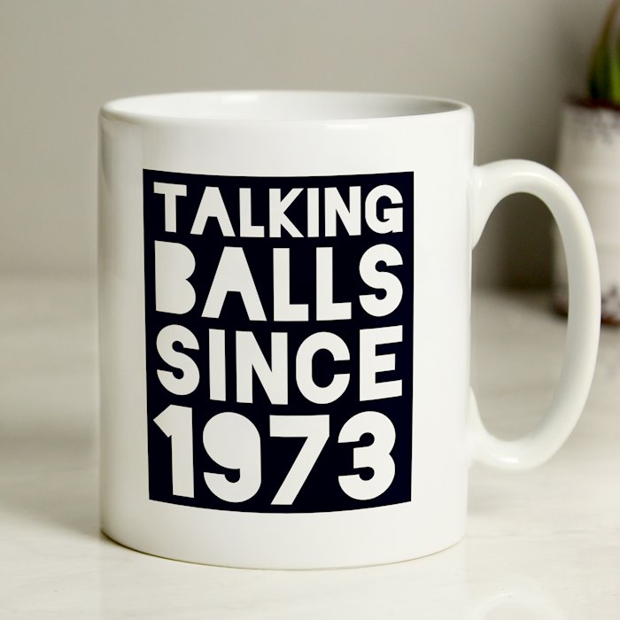 Personalised Talking Balls Since Mug