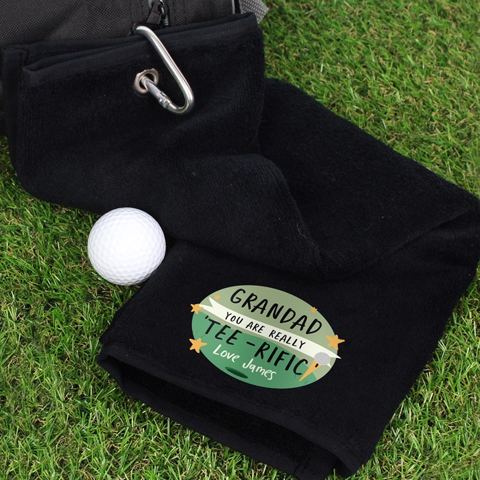Personalised Tee-rific Golf Towel