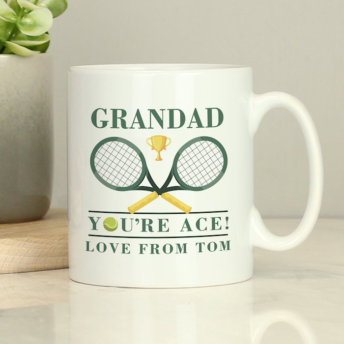 Personalised Tennis Mug