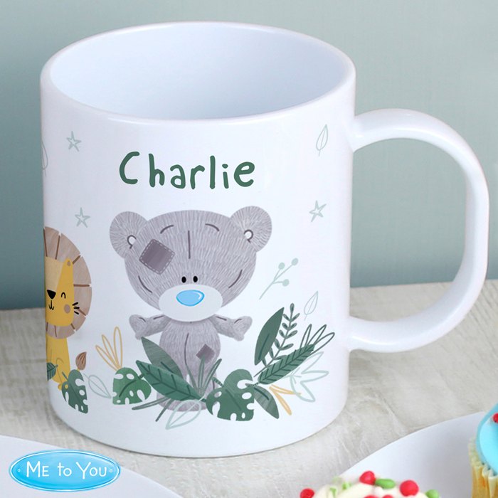 Personalised Tiny Tatty Teddy Jungle Animals Plastic Mug