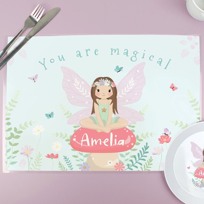 Personalised Toadstool Fairy Placemat