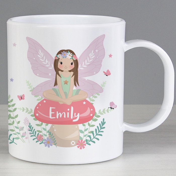 Personalised Toadstool Fairy Plastic Mug