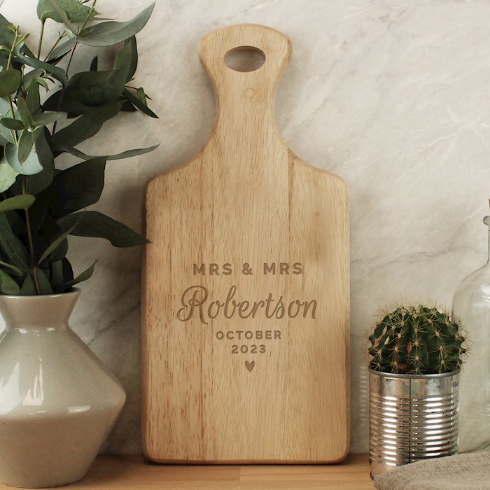 Personalised Wedding Wooden Paddle Board
