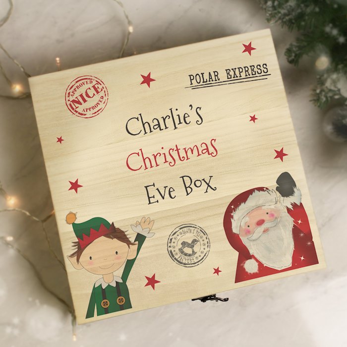 Personalised Wooden Christmas Eve Box