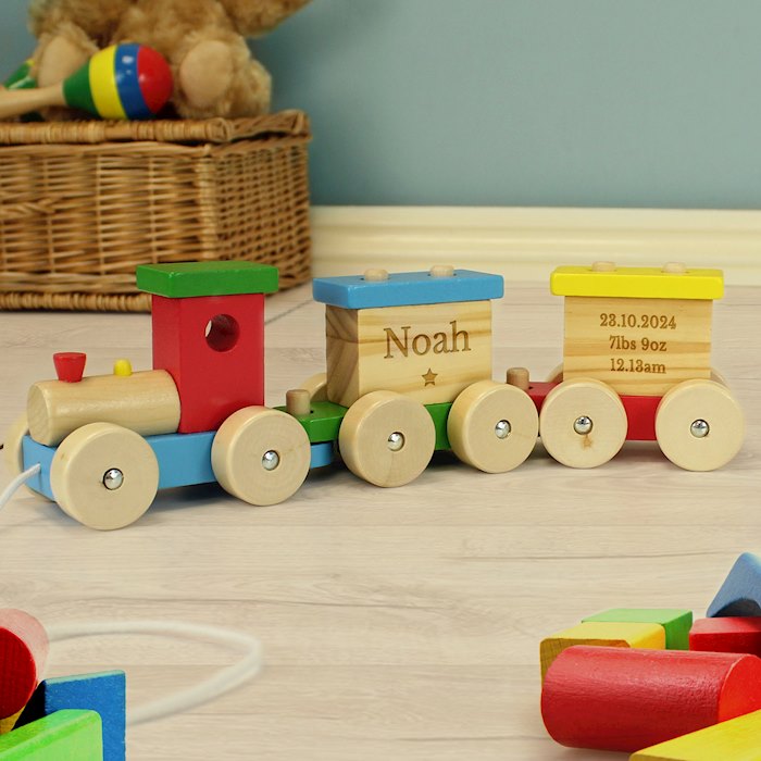 Personalised Wooden Toy Train