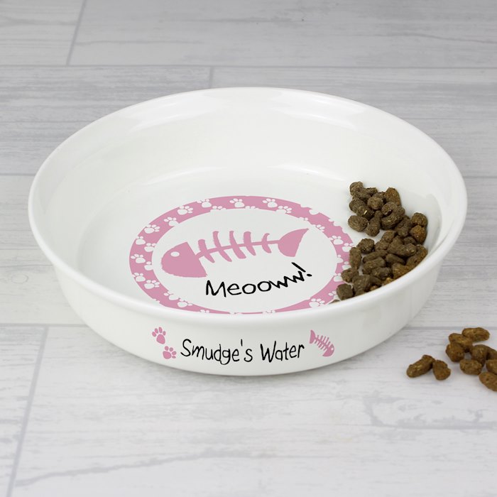 Pink Cat Bowl SpecialMoment.co.uk