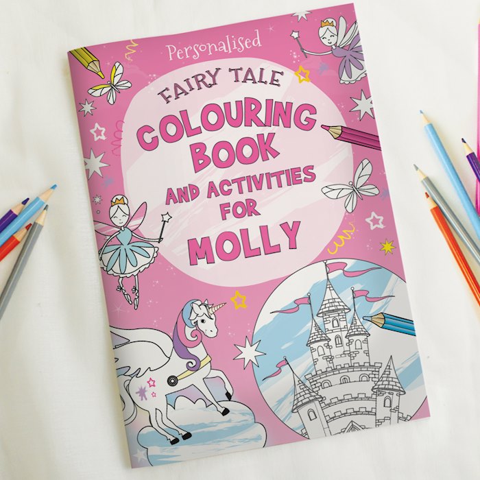 Personalised Princess & Unicorn Colouring Book