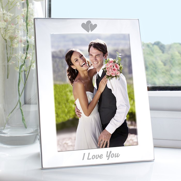 Silver 5x7 I Love You Photo Frame SpecialMoment.co.uk