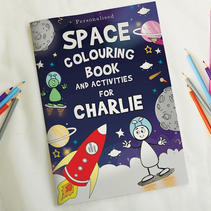 Personalised Space Colouring Book