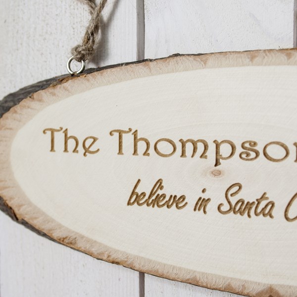 We Believe In Christmas Wooden Sign | SpecialMoment.co.uk