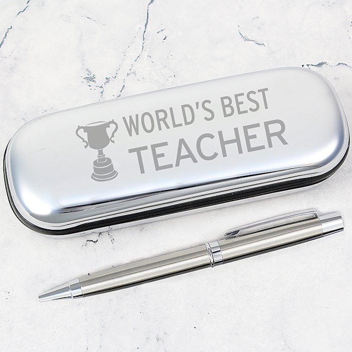 World's Best Teacher Pen & Box