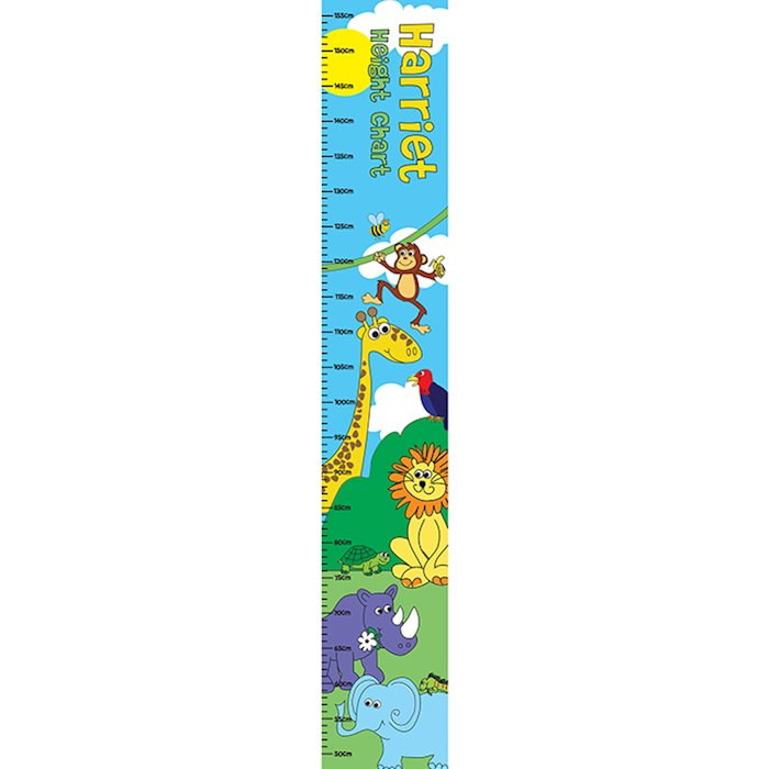 Personalised Zoo Height Chart