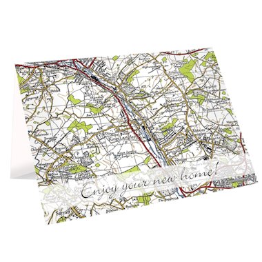 Personalised 1945 - 1948 New Popular Map Card