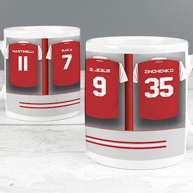 Personalised Arsenal Football Club Dressing Room Mug