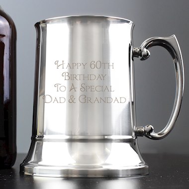 Personalised Bold Message Stainless Steel Tankard