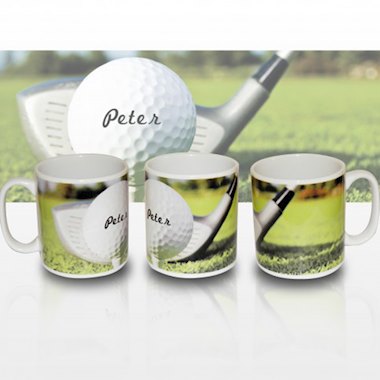 Personalised Golf Ball Mug