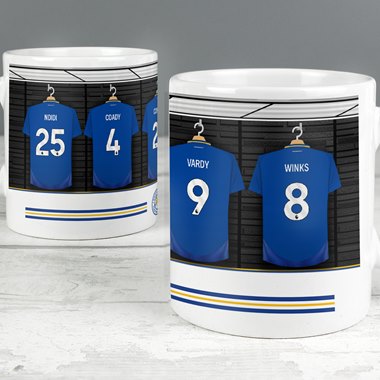 Personalised Leicester City Football Club Dressing Room Mug