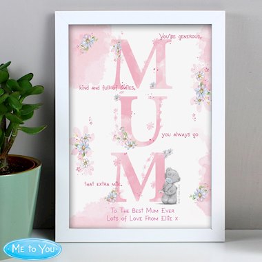 Personalised Me to You Mum framed print