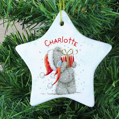 Personalised Me To You Star Christmas Decoration