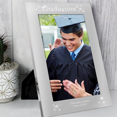 Personalised Graduation Silver 5x7 Photo Frame