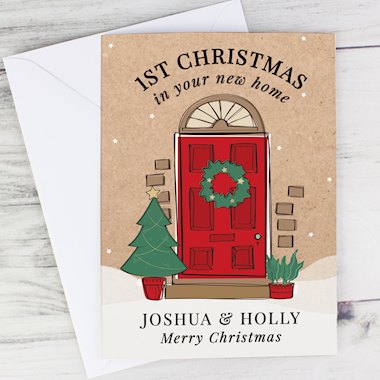 Personalised 1st Christmas In Your New Home Card