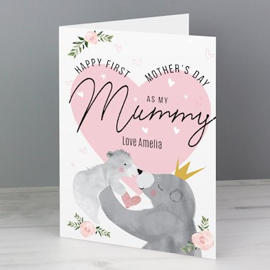 Personalised 1st Mothers Day Mama Bear Card