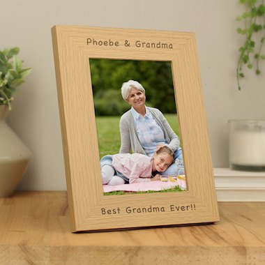 Personalised 7x5 Wooden Photo Frame