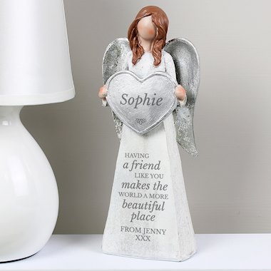 Personalised A Friend Like You Angel Ornament