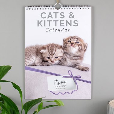 Personalised A4 Cats & Kittens Calendar