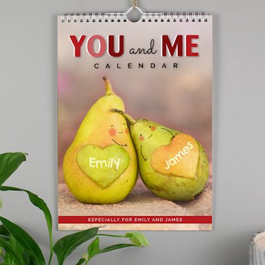 Personalised A4 Couple You And Me Calendar