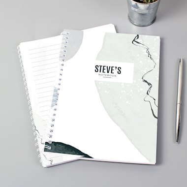 Personalised Abstract A5 Notebook