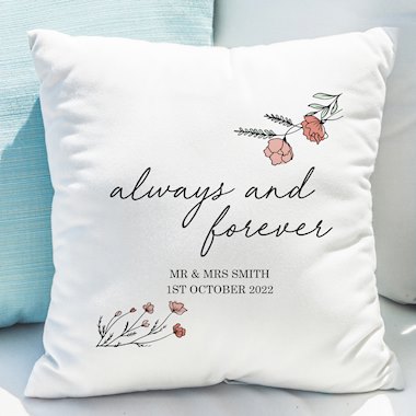 Personalised Always and Forever Cushion