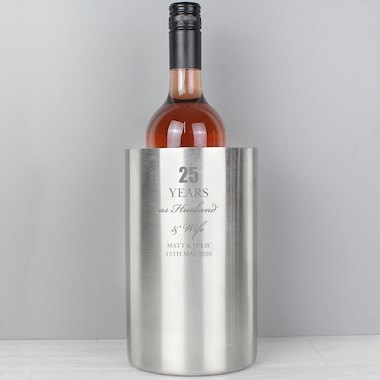 Personalised Anniversary Wine Cooler