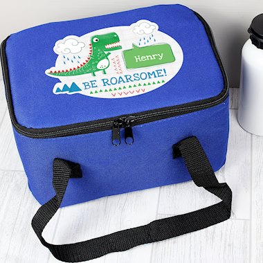 Personalised Be Roarsome Dinosaur Lunch Bag