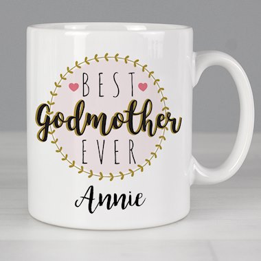 Personalised Best Godmother Mug