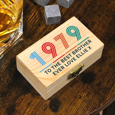 Personalised Big Year Whisky Stones