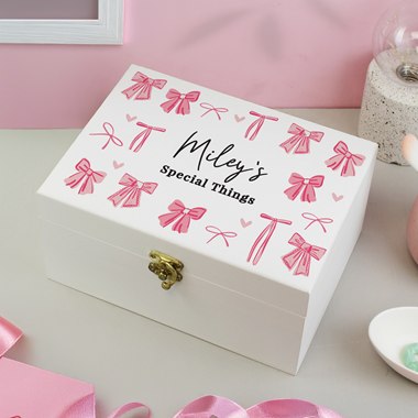 Personalised Bow Storage Box