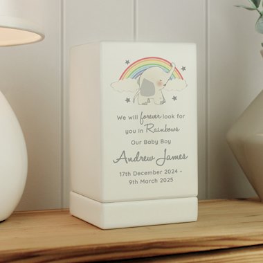 Personalised Childs Memorial Small Wooden Urn